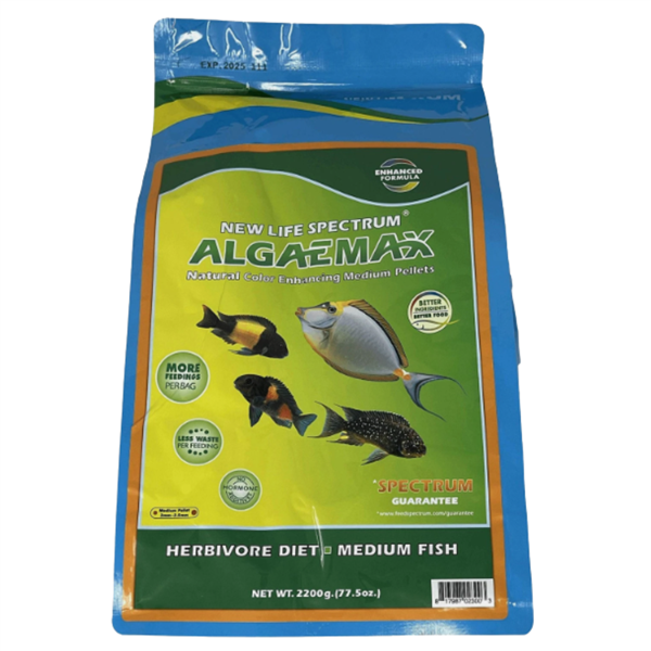 New Life Spectrum Naturox Series - AlgaeMax Medium Sinking Pellet (2mm-2.5mm) 2200g