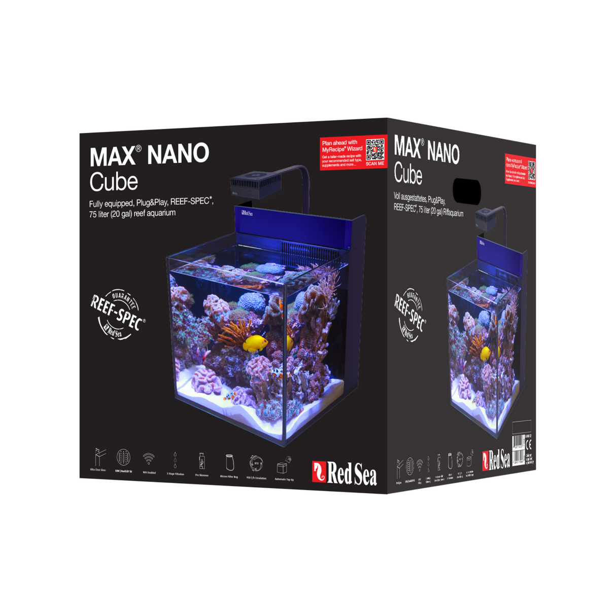 MAX NANO G2 Cube Aquarium (20 Gal)