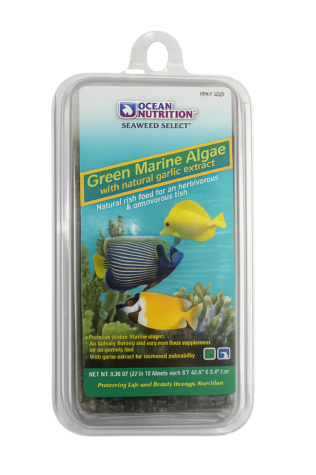 Green Marine Algae with Natural Garlic Extract - Ocean Nutrition