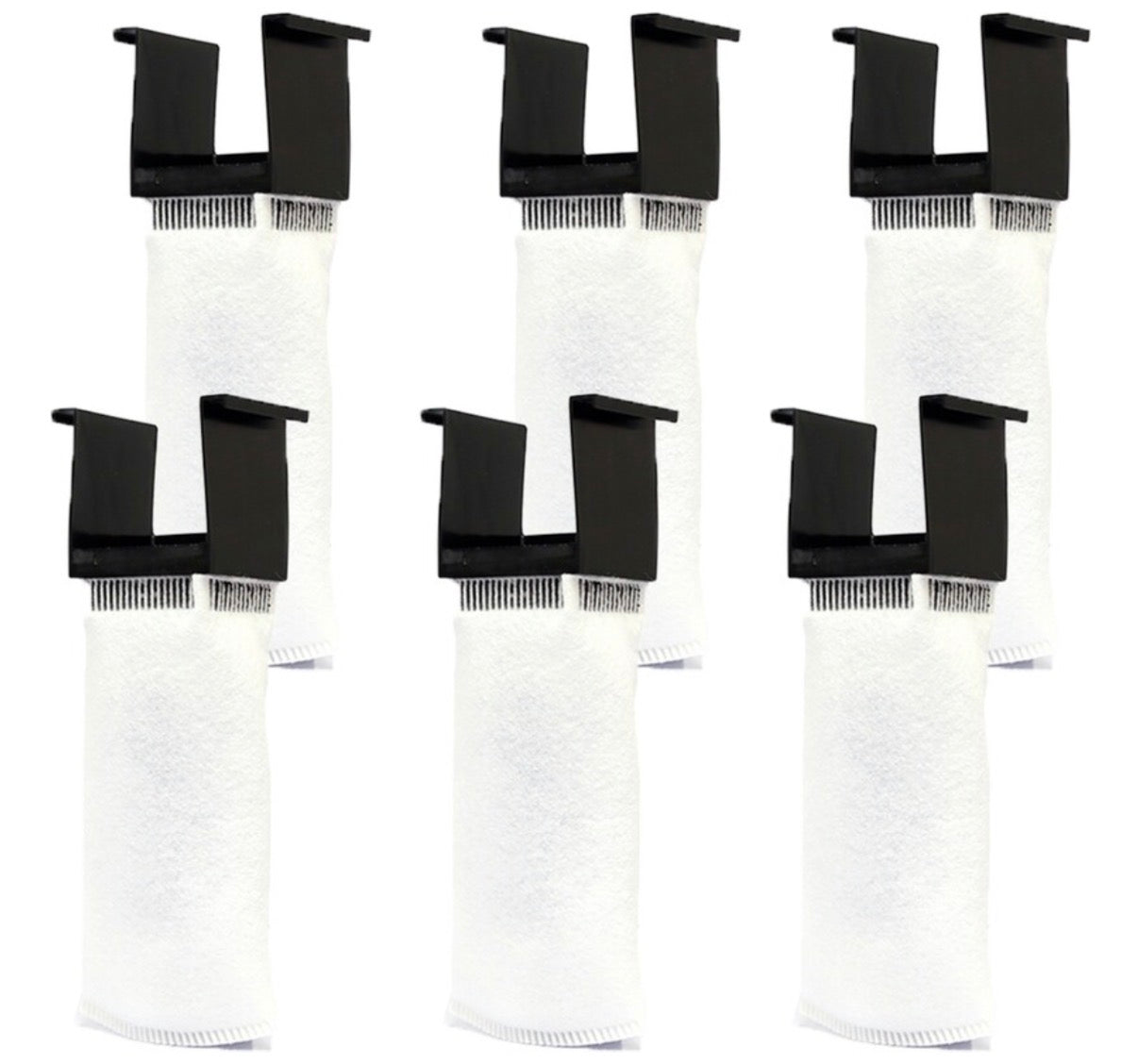 NUVO™ Aquarium 200 Micron Felt Filter Sock w/ Holder [Desktop] - 6 Pack
