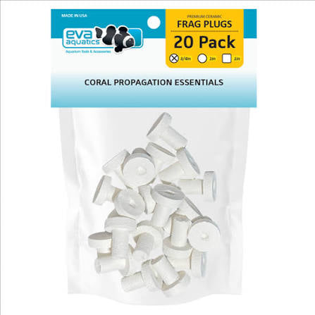 Ceramic Frag 3/4" Plug - 20 Pack - White