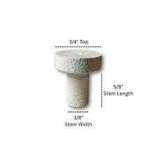 Ceramic Frag 3/4" Plug - 20 Pack - White