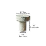 Ceramic Frag 3/4" Plug - 20 Pack - White