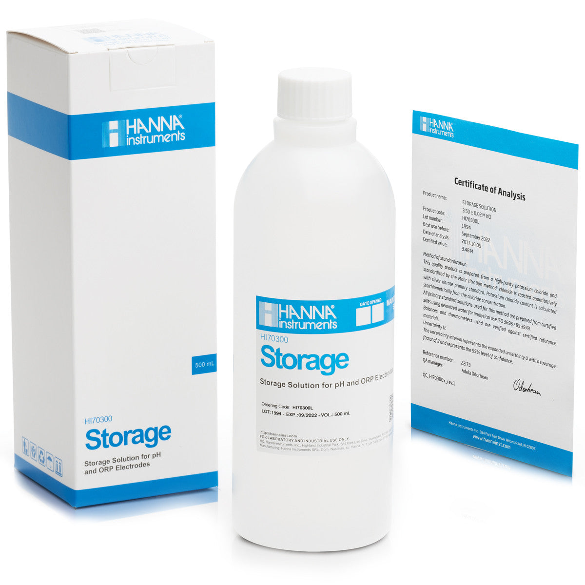 HANNA H170300 pH Electrode Storage Solution (230 mL)