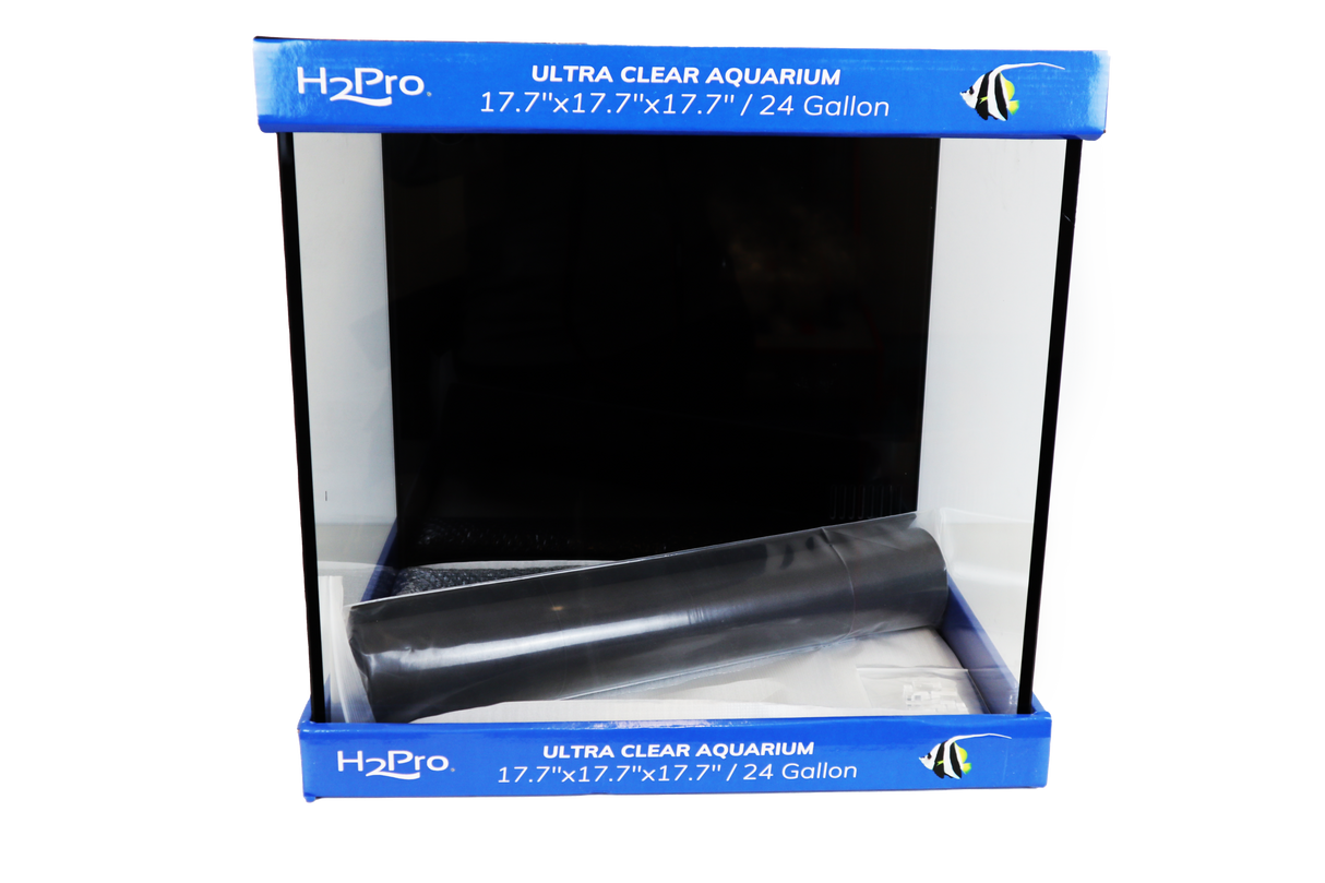 H2Pro 24 Gallon CUBE Ultra Clear Aquarium