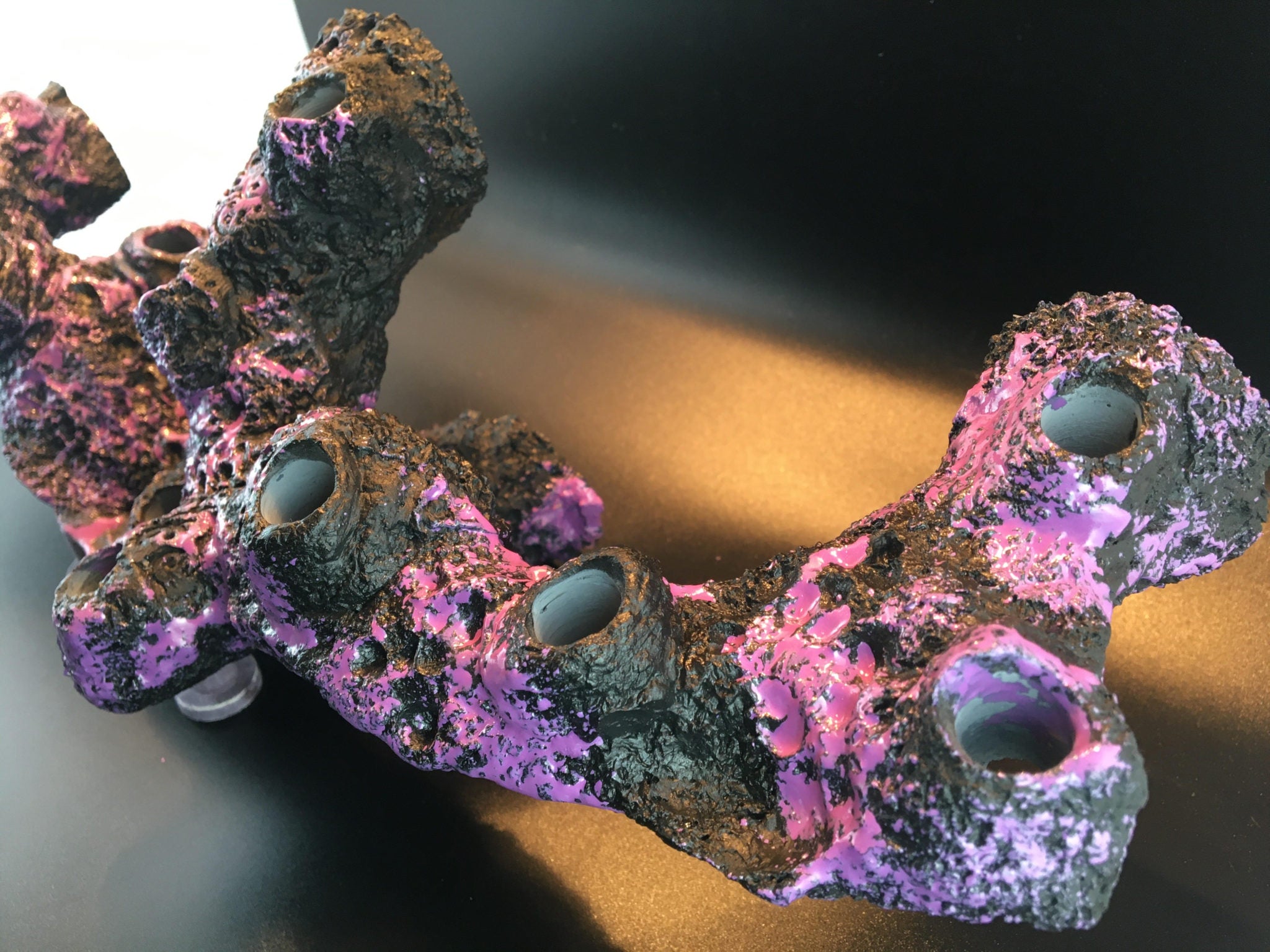 Magnetic 12 Holed Coral Branch Rock Frag Display - Aqua Rocks