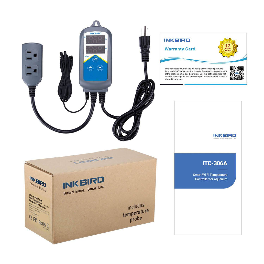 Wi-Fi Aquarium Thermostat Temperature Controller - Ink Bird