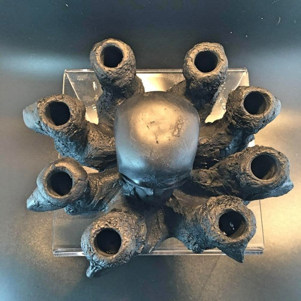 8 Holed Octoskull Sandbed Frag Display - Aqua Rocks