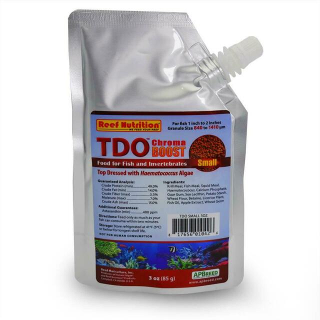 TDO Chroma Boost Fish Food Pellets - Reef Nutrition